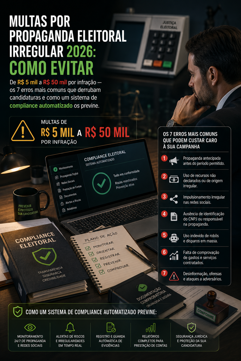 Multas propaganda eleitoral irregular 2026